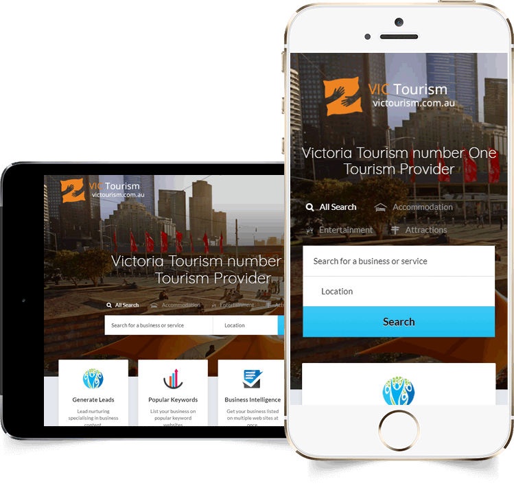 VIC Tourism displayed beautifully on multiple devices